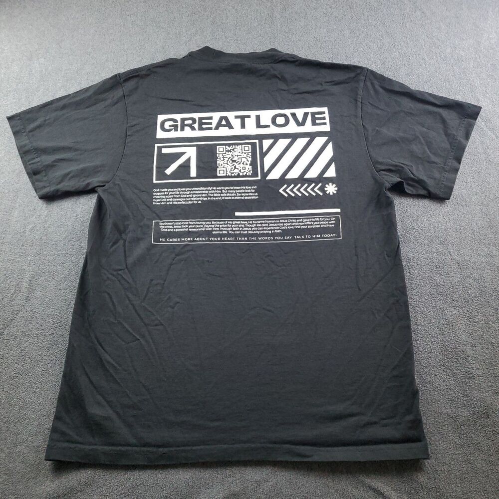 Shaka Wear Great Love T-Shirt Men's Size Medium Black The Four